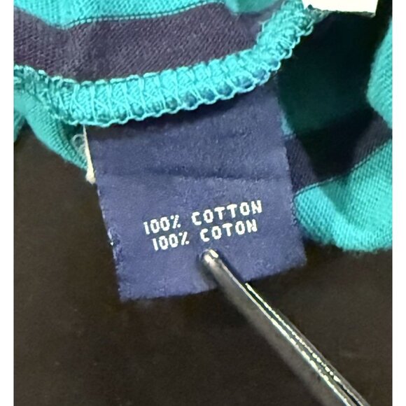 Vintage 90s Mickey Mouse Cutter & Buck Blue Golf Pinstripe Polo Shirt Mens Large - Picture 10 of 13